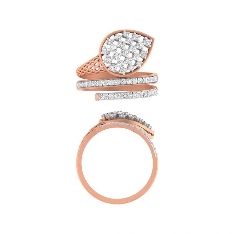 Art Deco Fan Ring